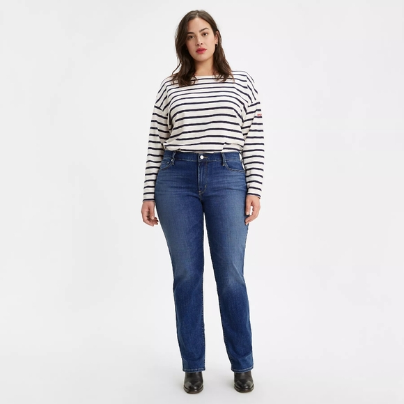 🆕Levi's Jeans CLASSIC STRAIGHT WOMEN'S JEANS Size 22W Medium Wash PLUS SIZE - Picture 2 of 8